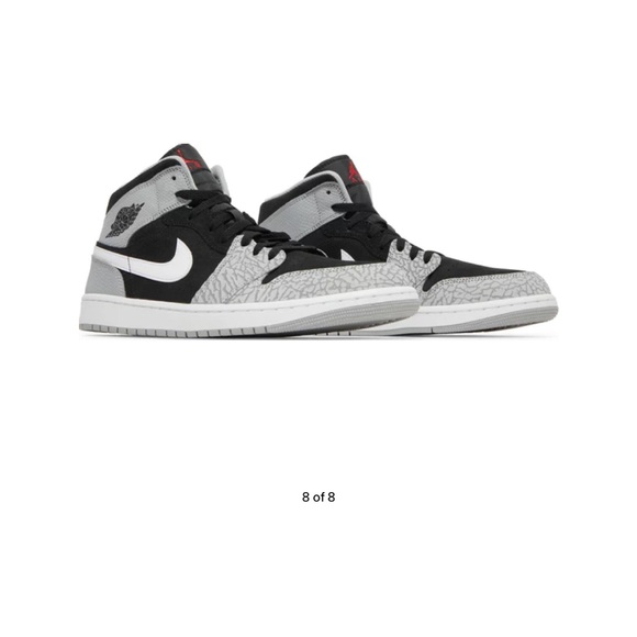 Nike Air Jordan 1 mid SE elephant men’s 10 - Picture 5 of 6